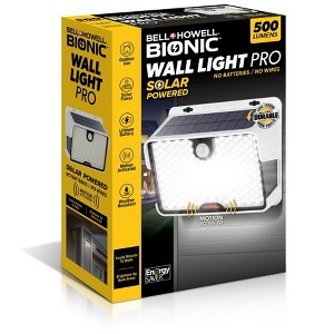 Bell + Howell Bionic Wall Light Pro – 500 Lumens Solar-Powered Motion-Activated Outdoor Light - 1 of 4
