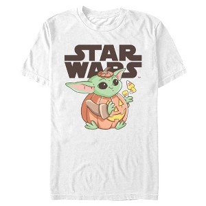Mens Star Wars: The Mandalorian Grogu Pumpkin Costume T Shirt - 1 of 4