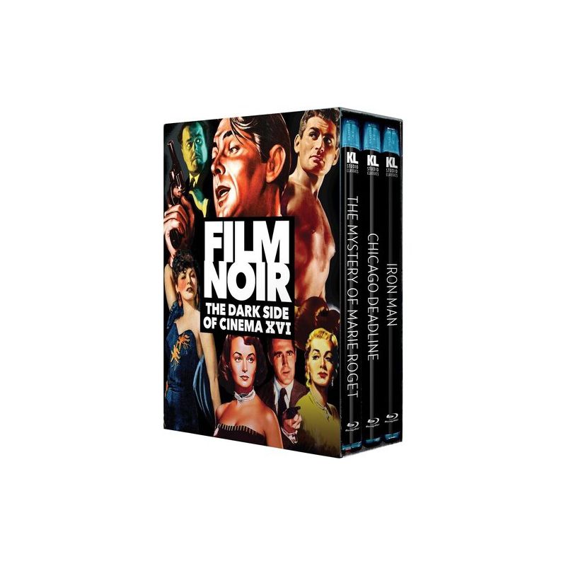 Film Noir: The Dark Side Of Cinema XVI (Mystery Of Marie Roget/Chicago Deadline/Iron Man( (Blu-ray), 1 of 2