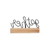 Wire Metal and Wood Decorative Table Top Sign - Foreside Home & Garden - 2 of 4