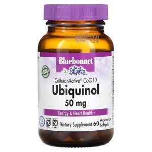 Bluebonnet Nutrition CellularActive CoQ10, Ubiquinol, 50 mg, 60 Vegetarian Softgels - 1 of 4