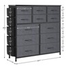 Whizmax 12 Dresser Drawer for Bedroom, Chest of Drawers, Wide Fabric Storage Drawer with Wood Tabletop for Kids Room, Closet, Hallway, Entryway - 4 of 4