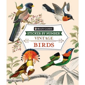 Brain Games - Sticker by Number - Vintage: Birds (28 Images to Sticker) - by  Publications International Ltd & Brain Games & New Seasons (Paperback) - 1 of 1