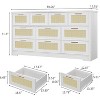 coucheta Rattan Dresser for Bedroom with 10 Drawer, 59" Wide Modern Chest of Drawers with Metal Handle, Large Wooden TV Stand for Living Room - 2 of 4