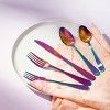 Gibson Home Stravida 20 Piece Flatware set in Rainbow Stainless Steel - 4 of 4