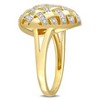 EVERLY JEWELRY |Yellow Plated Sterling Silver 1/8 CT TW Diamond Fashion Ring - 2 of 4