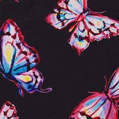 black and multicolored butterflies