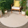 Napa Faux Sisal Jacquard Weave NFS148 UV Resistant, Stain Resistant, Soft Surface, Non-Shedding Indoor/Outdoor Rugs - Safavieh - 2 of 4