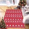 Christmas Rug Large Area Rug 3x5 for Living Room Non-Slip Indoor Floor Decor Washable Mats for Living Room Decor - 2 of 4