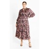 Women's Plus Size Suzanne Maxi Dress - plum | CITY CHIC - 2 of 4