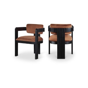 Meridian Furniture,Sacha Velvet Dining Chair, Set of 2 - 1 of 4