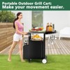 ORRD Outdoor Grill Cart with Wheels, 83-Gal Storage Patio Kitchen Island, Waterproof BBQ Serving Table & Rolling Bar Cart for Party - 3 of 4