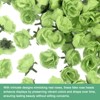 Unique Bargains Silk Plastic Small Faux Rose Artificial Flower Heads 1.2 inch - 2 of 4