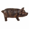 Slickblue Cast Iron Animal Figurine, Elephant or Pig Design, Decorative Table Accent, Rustic - 4 of 4