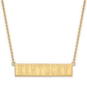 Black Bow Jewelry 14k Yellow Gold Kentucky Wildcats NCAA Necklace 18 Inch - 1 of 4