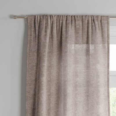 Photo 1 of 1pc 54&#34;x84&#34; Sheer Richter Clipped Window Curtain Panel Gray - Project 62&#8482;