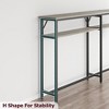 Console Table Narrow Long, 2 Tier Hallway Table with Storage Shelves - 4 of 4
