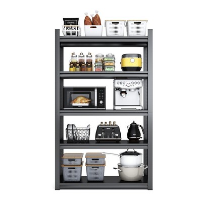 5-Tier Metal Storage Shelves, 72"H Heavy Duty Shelves Industrial Utility Rack Shelving for 2000LBS (35.4"W x 15.7"D x 72"H)