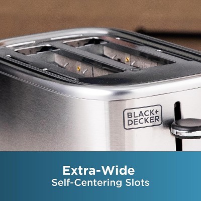 Stainless Steel 2-Slice Toaster with Wide Slots and Crumb Tray