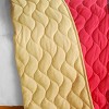 Slickblue 3 PC Handmade Full/Queen Quilt Set, Reversible Vermicelli Quilted, Horizontal Stripes, 37 Color Options - 3 of 4