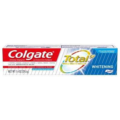 Colgate Total Travel Size Whitening Paste Toothpaste - Trial Size - 1.9oz