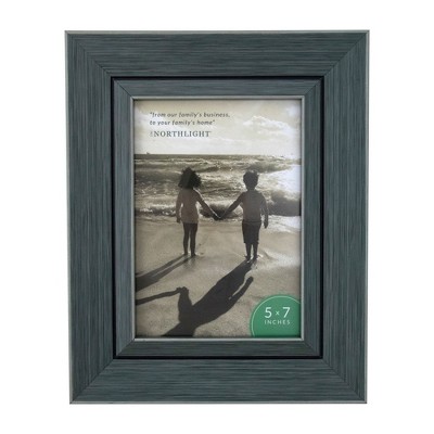 Northlight 10" Classical Rectangular 5" x 7" Photo Picture Frame - Gray and Black