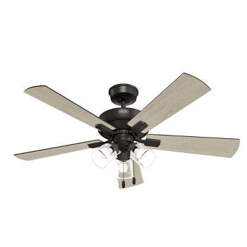 52" Crestfield Ceiling Fan with Light Kit and Pull Chain (Includes LED Light Bulb) - Hunter Fan