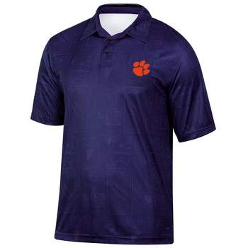 NCAA Clemson Tigers Men's Tropical Polo T-Shirt