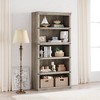 Triple Wide 4 Tier Book Shelf, Tall Bookshelf with Open Display Shelves - 2 of 4