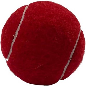 Amber Fight Gear Tennis-Ball Size Cricket Ball Durable Felt-Covered Red Ball with Solid Core for Long-Lasting Pressure-Resistant Play, Set of 3 - 1 of 3
