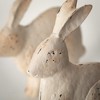 Sullivans 8" & 6.5" Large Rustic Bunny Figurines Set of 2, Resin - 2 of 3