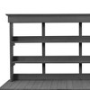 Large Farmhouse Potting Bench with 2 Drawers, Cabinet & Shelves, Outdoor Workstation for Backyard/Mudroom - 4 of 4