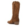Women's Suede Italian Western Boots 144308 - 3 of 4
