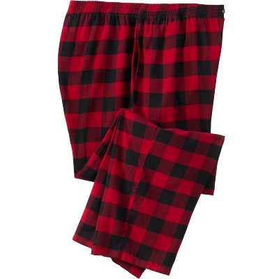 red black buffalo plaid pajama pants