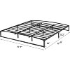 Heavy-Duty Low Profile Metal Platform Bed Frame Durable Mattress Foundation, No Box Spring Required, Quiet & Non-Slip Design, Simple Assembly - 2 of 4