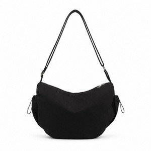 Alilang Crescent Crossbody Shoulder Bag with Side Pockets and