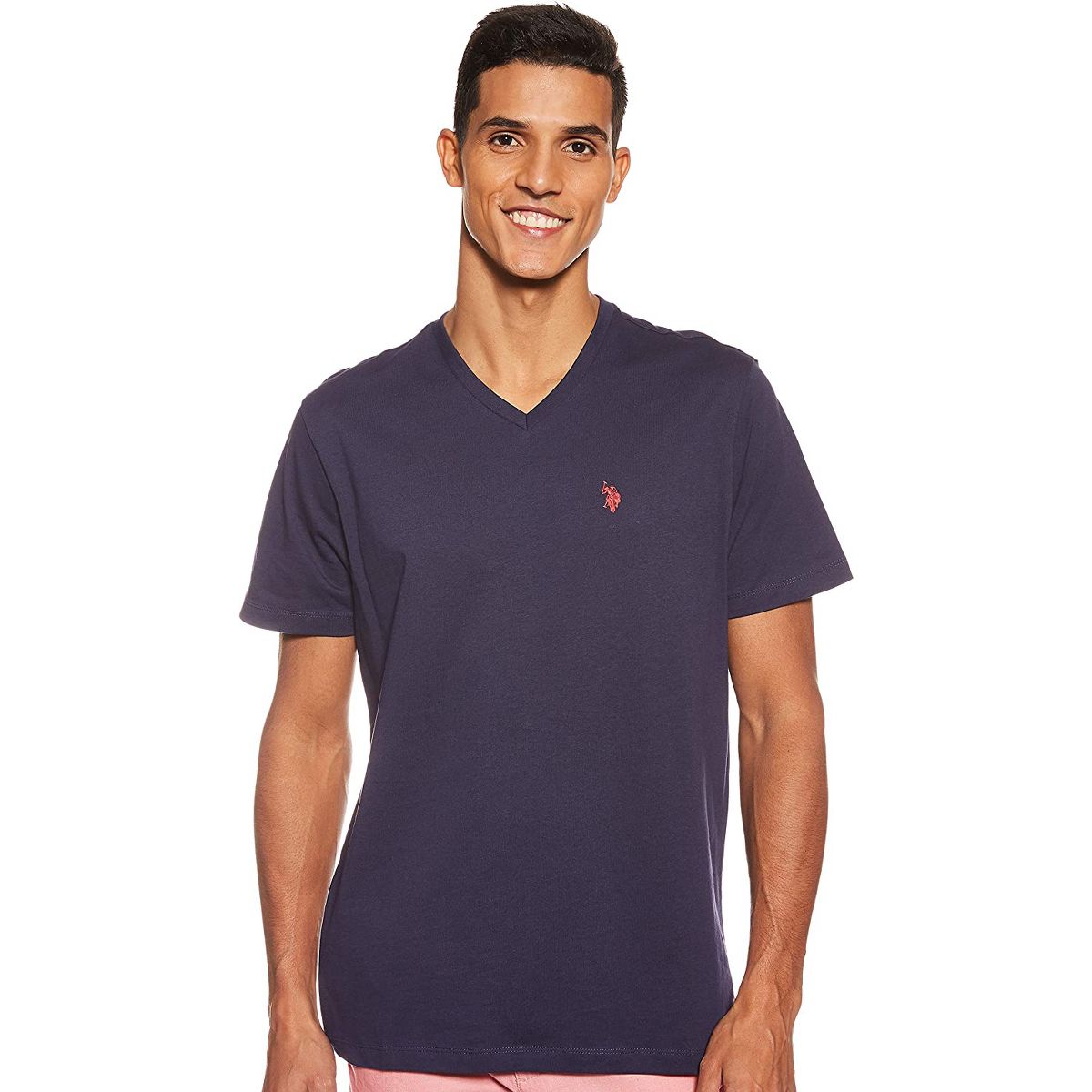 U.S. POLO ASSN. Men's Solid V-Neck T-Shirt | Short Sleeve Casual Cotton Tee - thumbnail 10