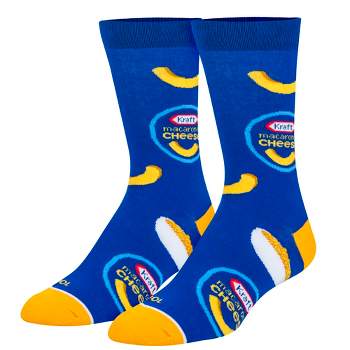 Cool Socks, Kraft Mac & Cheese, Funny Novelty Socks, Large