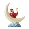 Jim Shore 8.0 Inch Starry Night Santa Crescent Moon Santa Figurines - 3 of 3