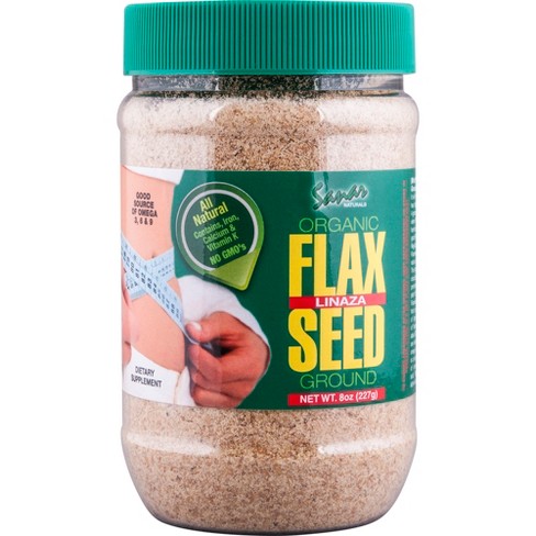 sanar naturals flax 8oz seed organic ground target