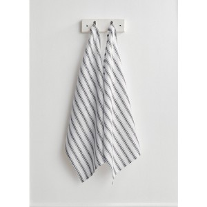 Solino Home Striped Linen Kitchen Towels | Capri Ticking Stripe - 1 of 4