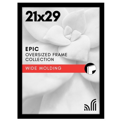Americanflat 21x29 Picture Frame with Polished Plexiglass, Epic Collection, Gallery Wall Frames with Engineered Wood, Black