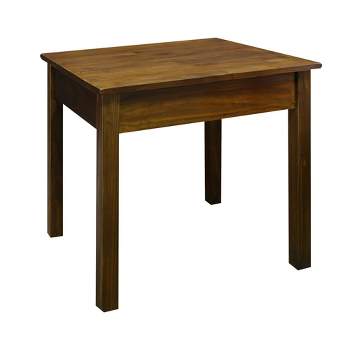 Kennedy End Table with Concealed Drawer Warm Brown - Flora Home