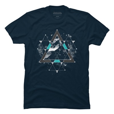 Men's Design By Humans Time & Space By Expo T-shirt - Navy - Medium ...