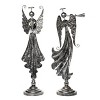 Transpac Metal 21.5 in. Silver Christmas Angel Decor Set of 2 - 3 of 4
