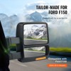 VEVOR Towing Mirrors, Left & Right Pair Set for 2004-2014 Ford F150, Power Heated with Signal Light & Puddle Light, Plane & Convex Glass - 3 of 4