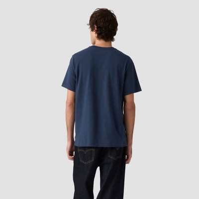 Мужские футболки Levi's Men's Levi's® Relaxed Fit Short Sleeve By Your Side Dog T-Shirt - Navy Blue XL — фото 2