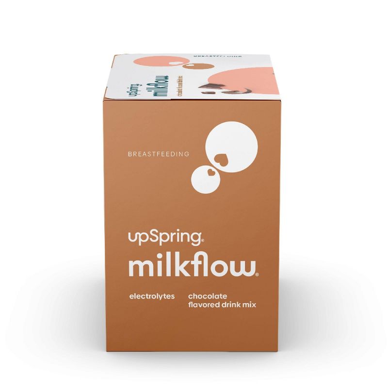 UpSpring MilkFlow Drink Mix Breastfeeding Supplement with Electrolytes - 16ct - Chocolate Flavor, 3 of 9