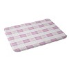 Deny Designs Monika Strigel Farmhouse Shabby Gingham Pale Pink Checkered Plaid Memory Foam Bath Mat - 2 of 4