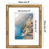 Americanflat Picture Frame with Mat - Gold Bamboo Frame with Faux Bamboo Design - with Easel Stand and Shatter Resistant Glass - 2 of 4